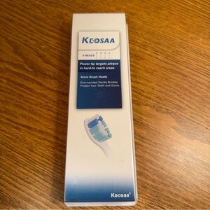 Keosaa Power Tip Targets Sonic Brush Heads Set of 4 New